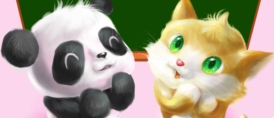 chezfee-fei-illustration-panda-chat
